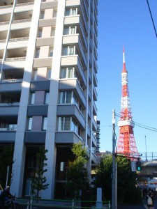 サンウッド三田パークサイドタワー　外観＆東京タワー2