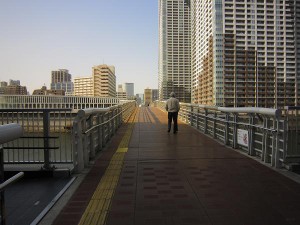 ザ･晴海レジデンス　朝潮小橋からTHE　TOKYO　TOWERS方面を撮影